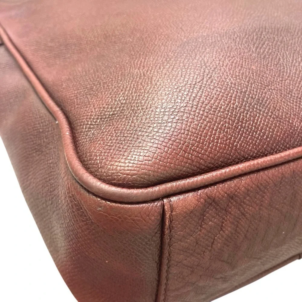 Burberry unisex burgundy maroon messenger bag